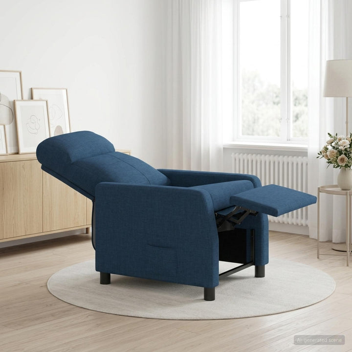 Recliner Blå Stof