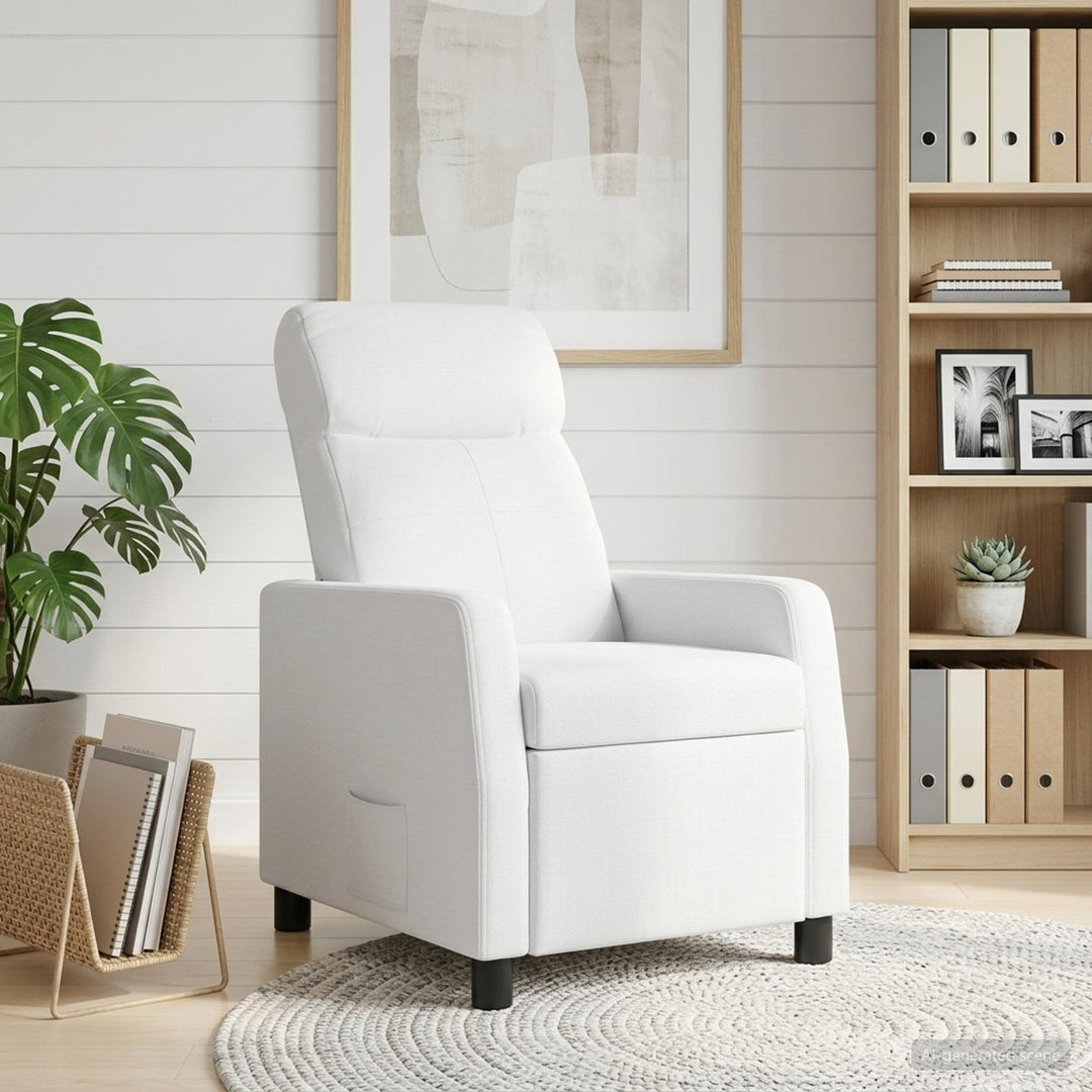 Recliner Hvid Stof