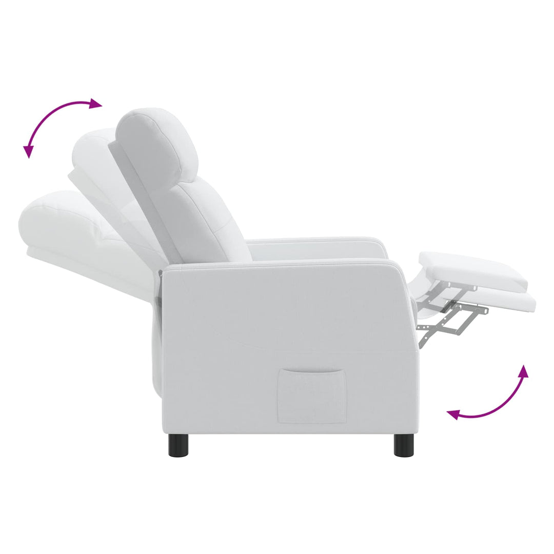Recliner Hvid Stof