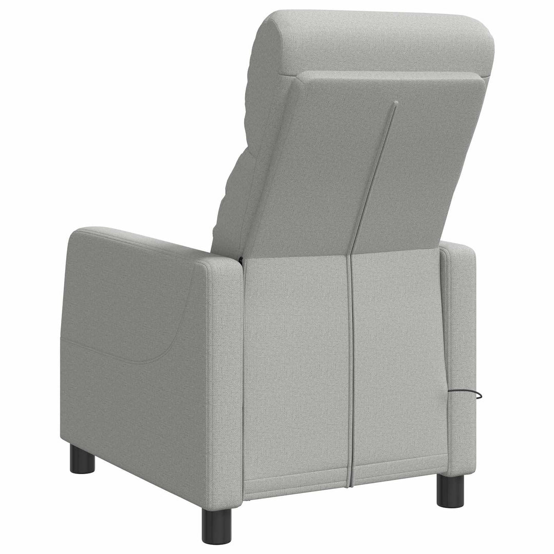 Massage Lænestol Skygrå Stof