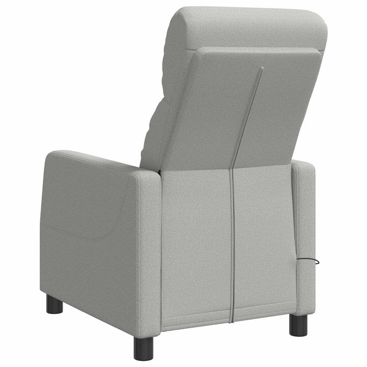 Massage Lænestol Skygrå Stof