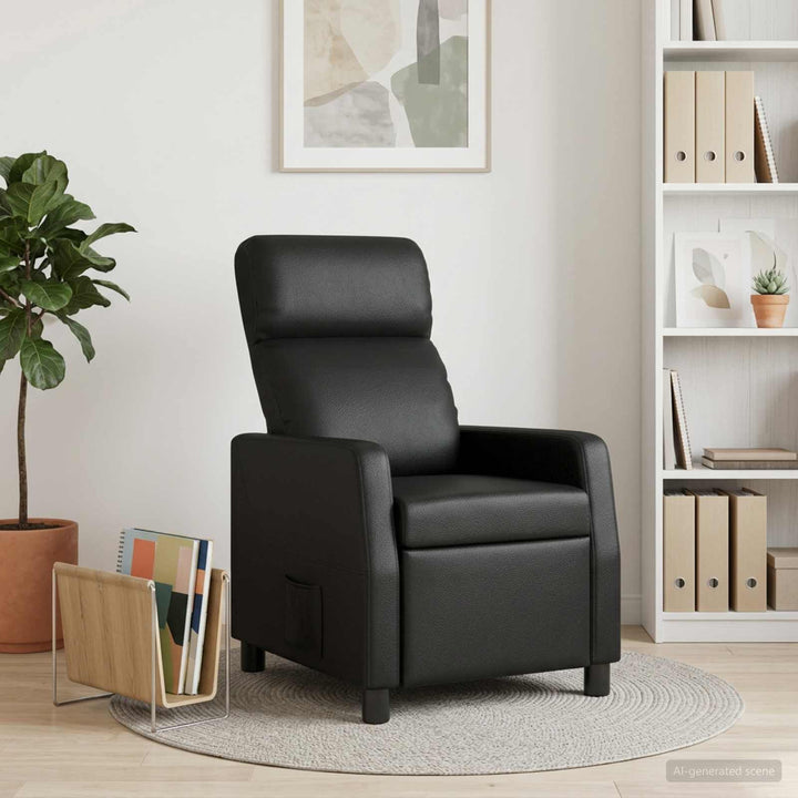 Recliner Sort Kunstlæder