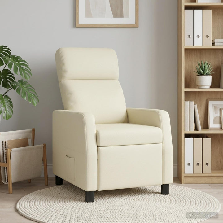Recliner Cremefarvet Kunstlæder