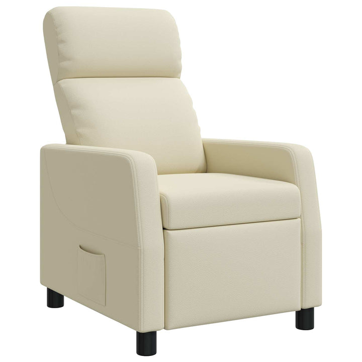 Recliner Cremefarvet Kunstlæder