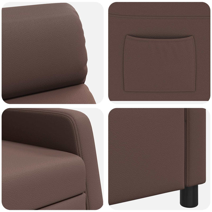 Recliner Brun Kunstlæder