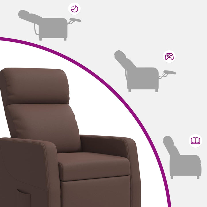Recliner Brun Kunstlæder
