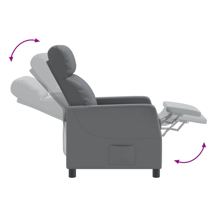 Recliner Grå Kunstlæder