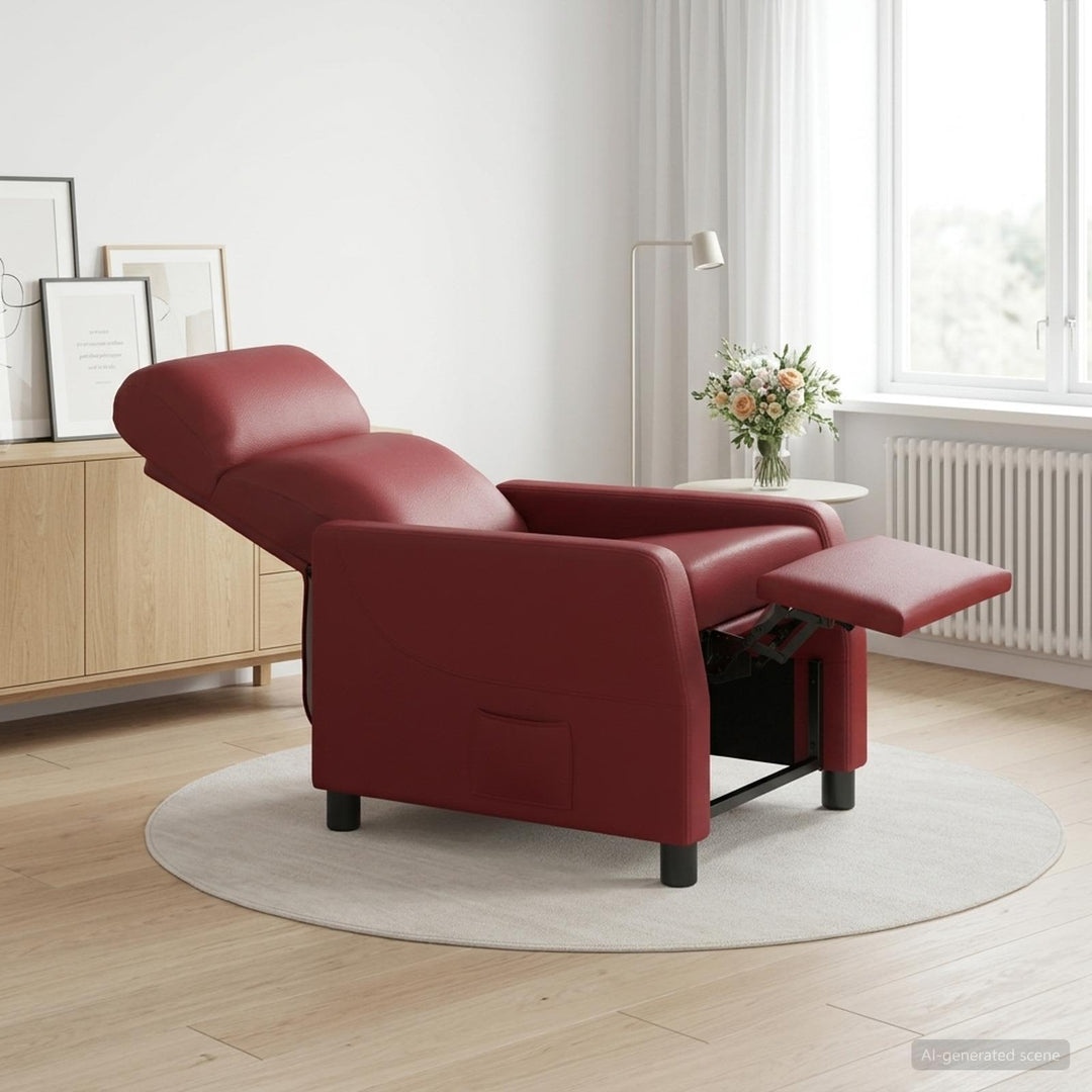 Recliner Vinrød Kunstlæder