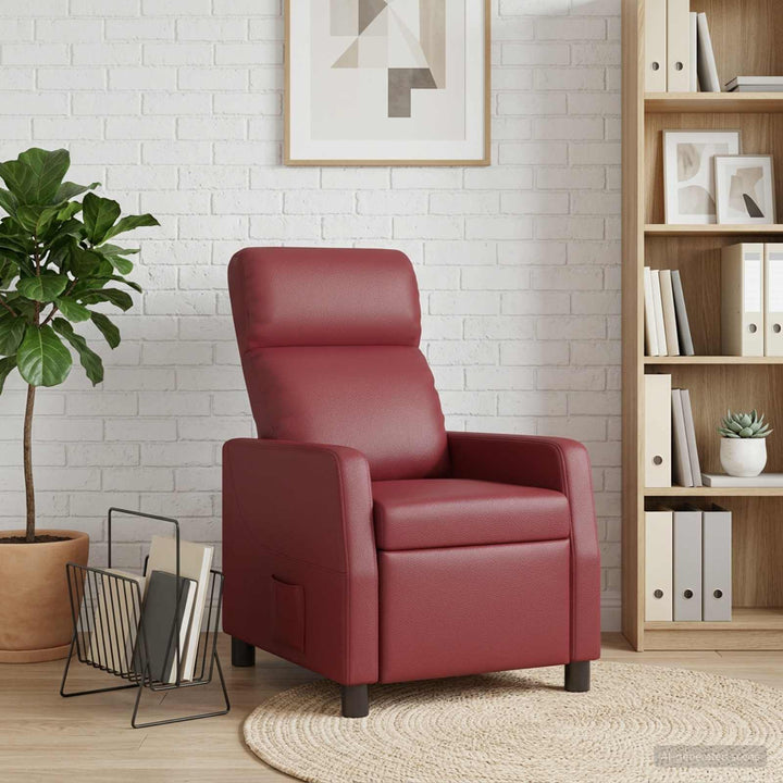 Recliner Vinrød Kunstlæder