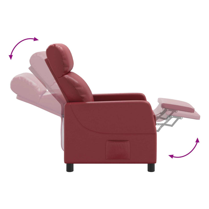 Recliner Vinrød Kunstlæder