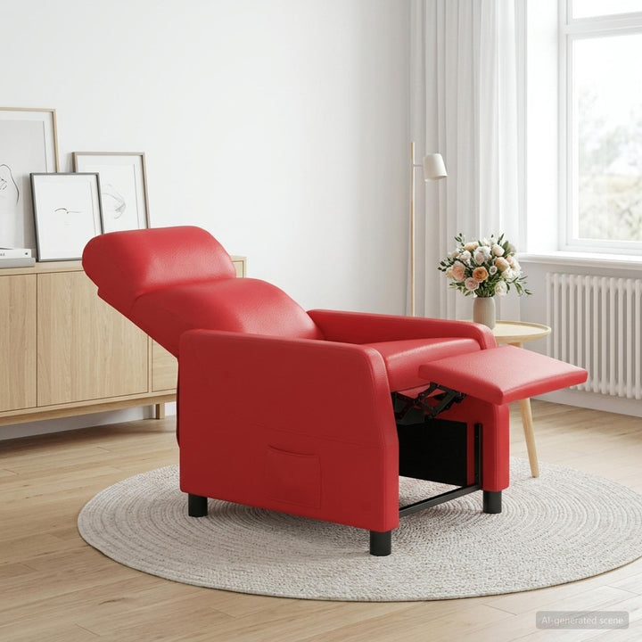Recliner Rød Kunstlæder