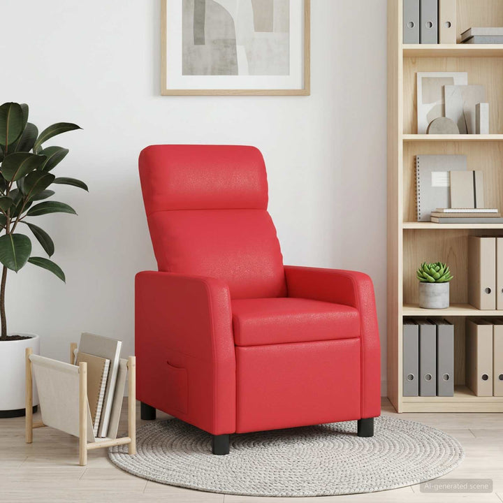 Recliner Rød Kunstlæder