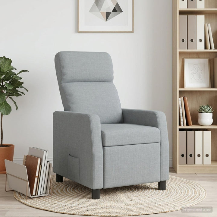 Recliner Lysegrå Stof