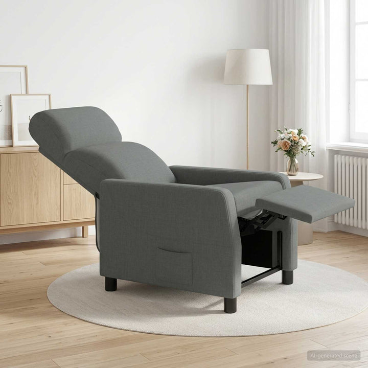 Recliner Mørkegrå Stof