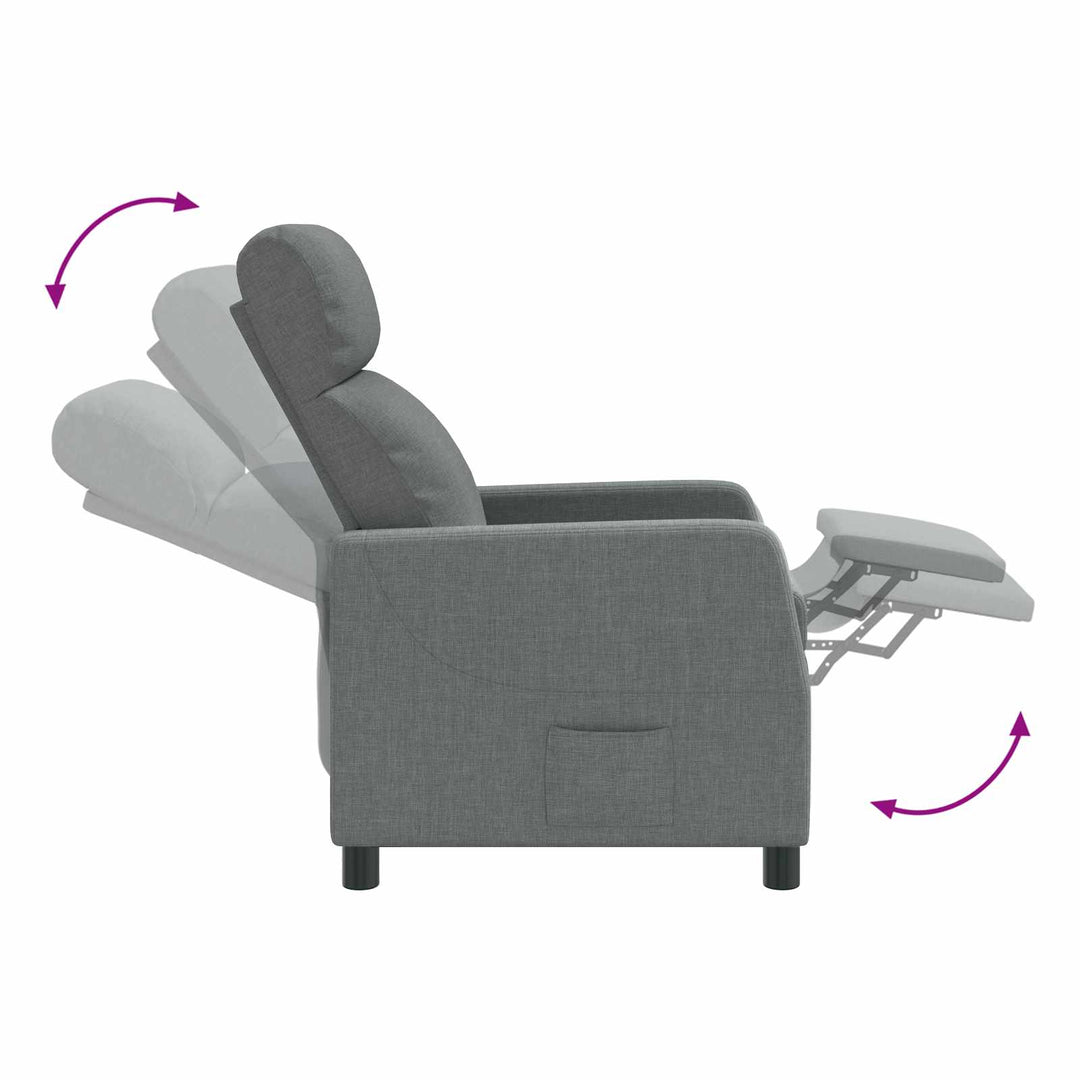 Recliner Mørkegrå Stof
