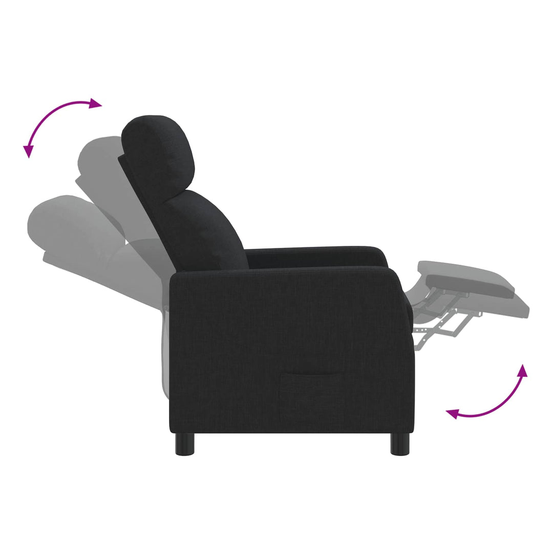 Recliner Sort Stof