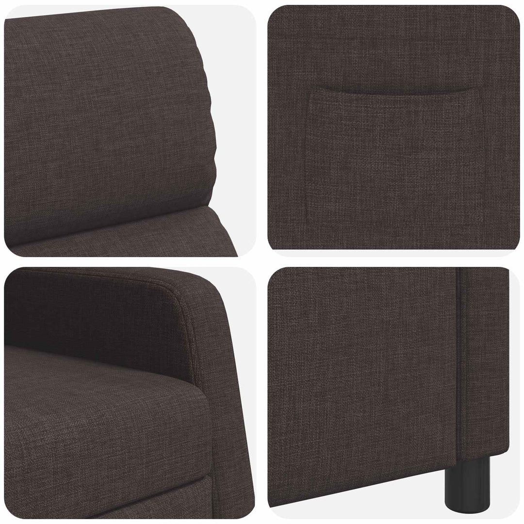 Recliner Mørk Brun Stof