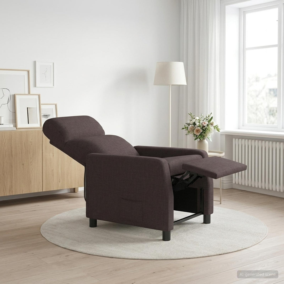 Recliner Mørk Brun Stof