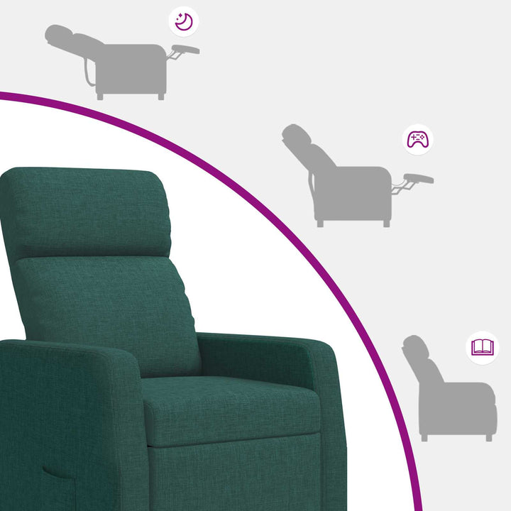 Recliner Mørkegrøn Stof