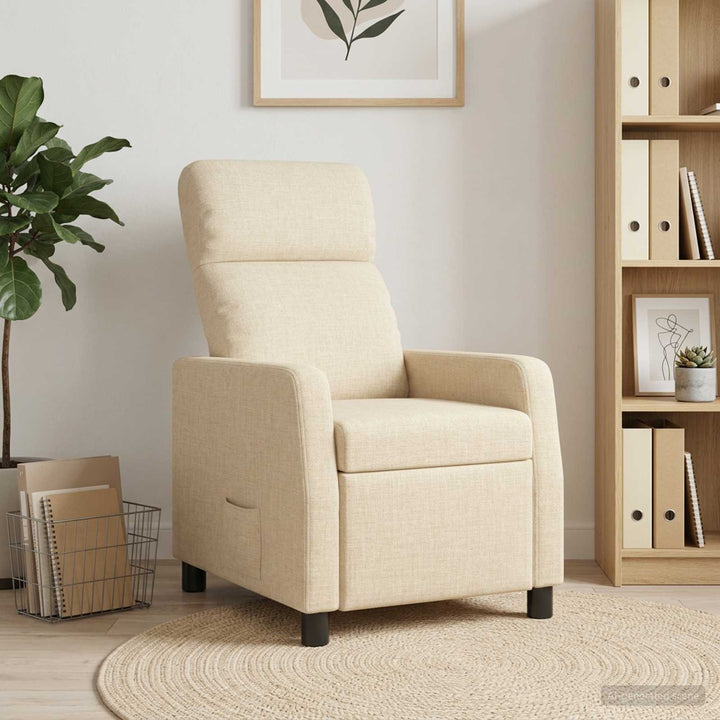 Recliner Cremefarvet Stof