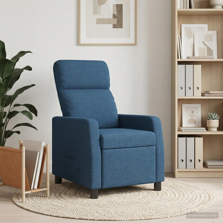 Recliner Blå Stof