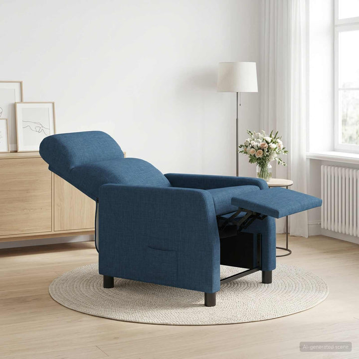 Recliner Blå Stof