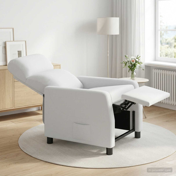 Recliner Hvid Stof