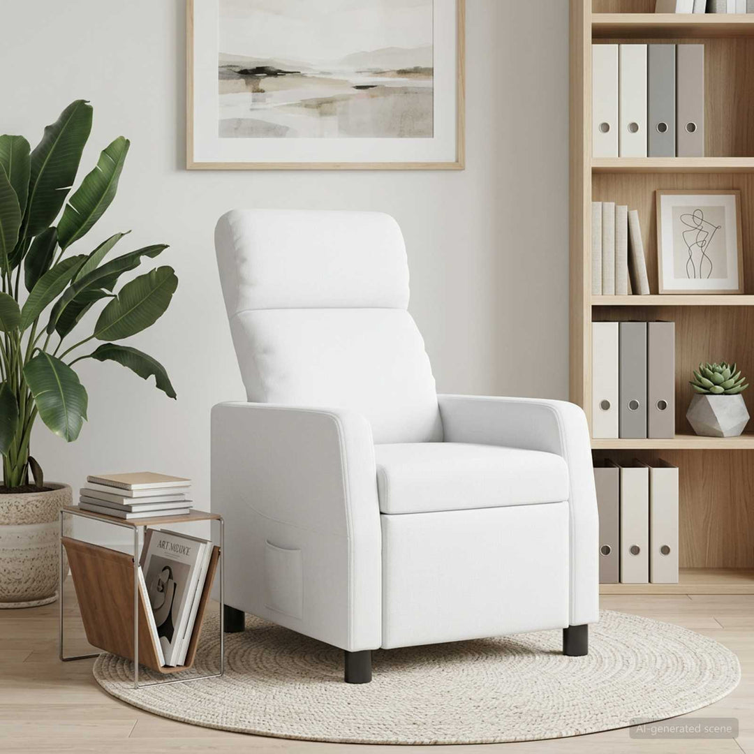 Recliner Hvid Stof