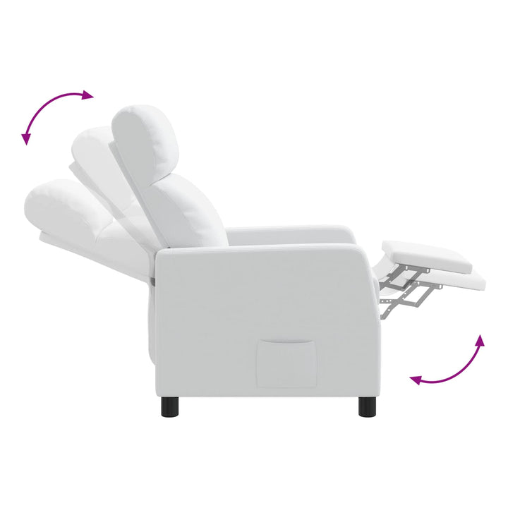 Recliner Hvid Stof