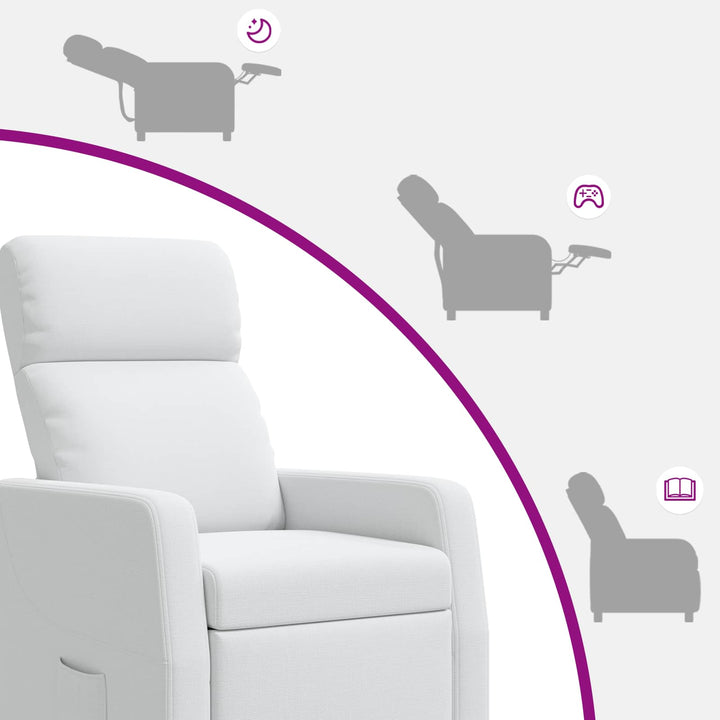 Recliner Hvid Stof
