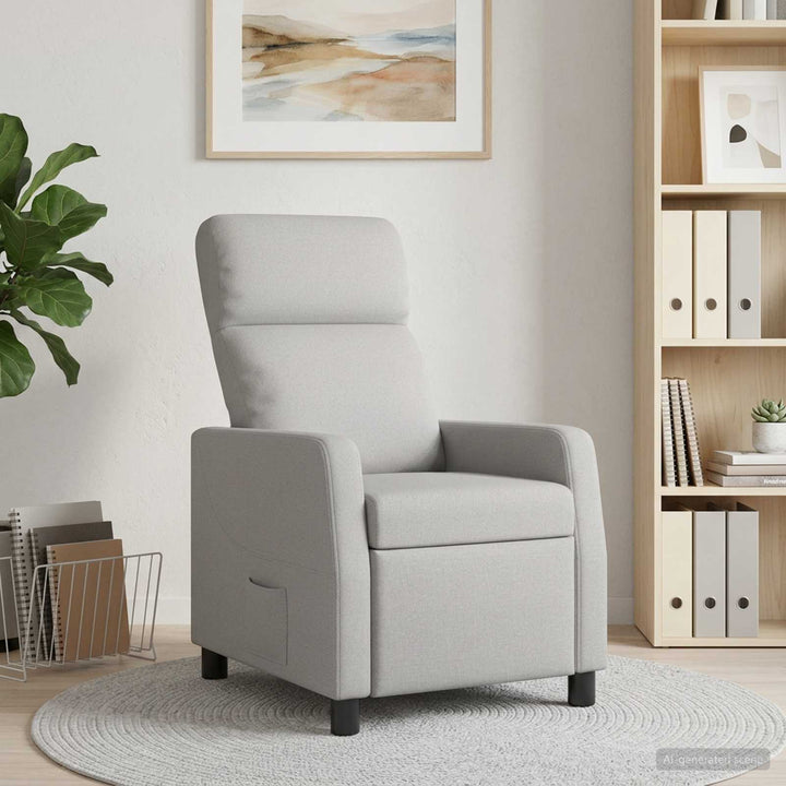Recliner Skygrå Stof