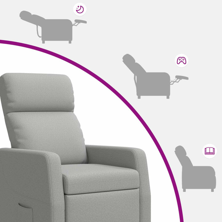 Recliner Skygrå Stof