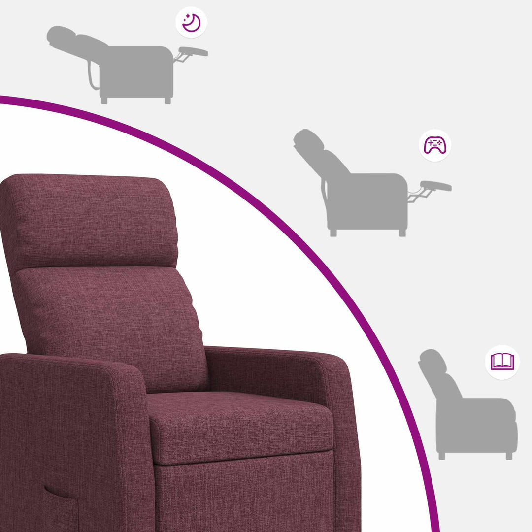 Recliner Lilla Stof