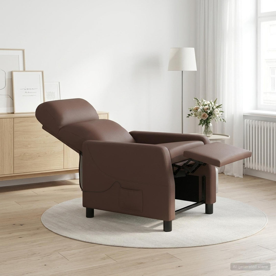 Massage Lænestol Brun Kunstlæder