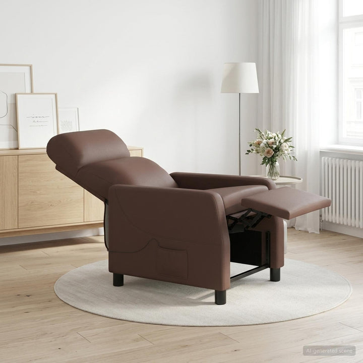 Massage Lænestol Brun Kunstlæder