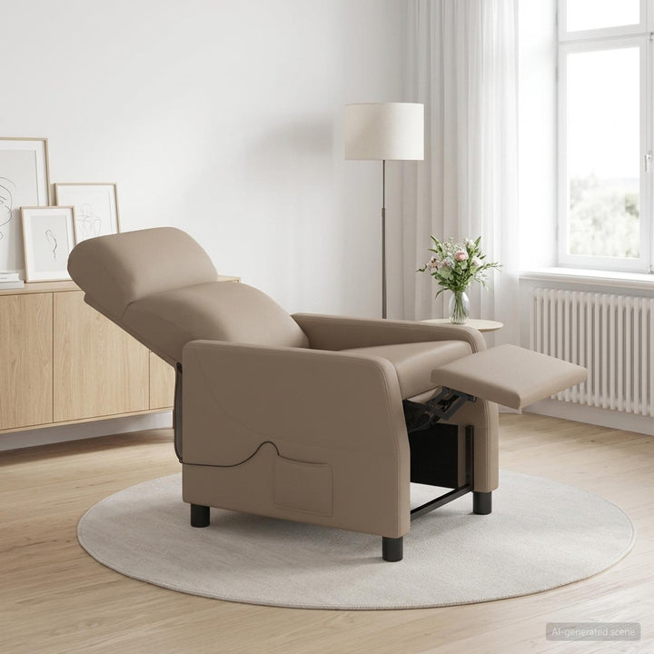 Massage Lænestol Cappuccino Kunstlæder
