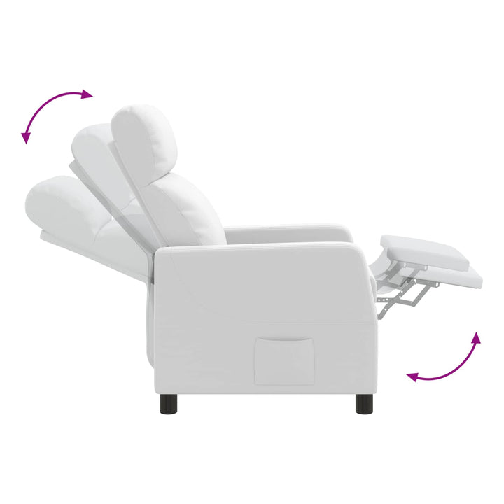 Massage Lænestol Hvid Kunstlæder