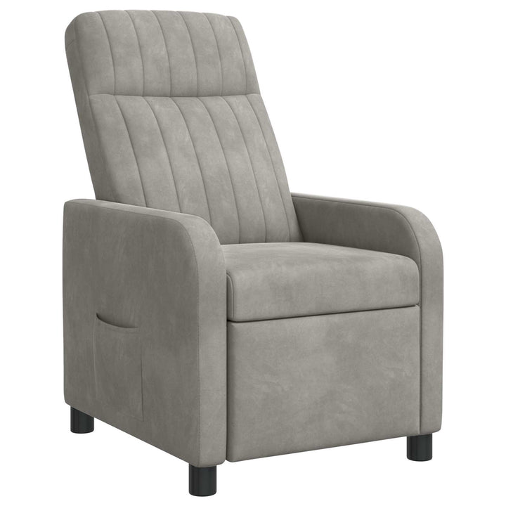 Recliner Lysegrå Velour (V)