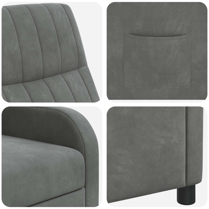 Recliner Mørkegrå Velour (V)