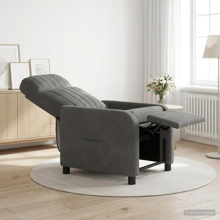 Recliner Mørkegrå Velour (V)