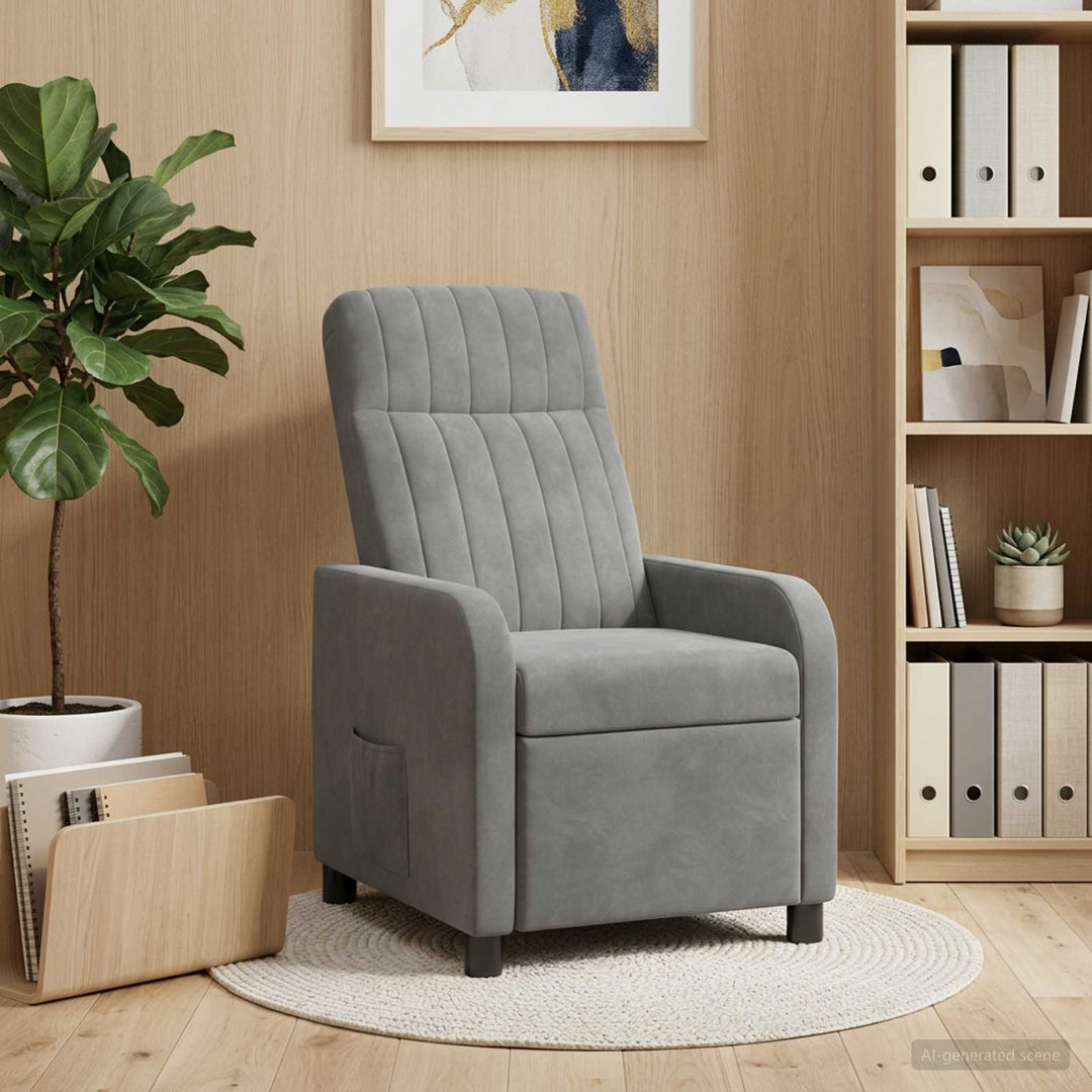 Recliner Mørkegrå Velour (V)