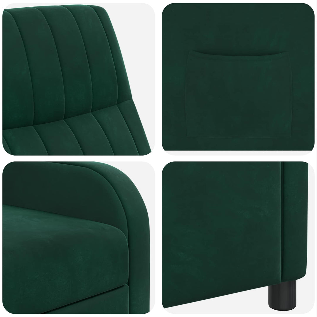 Recliner Mørkegrøn Velour (V)