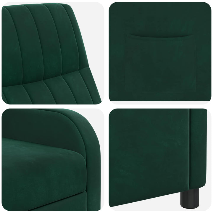 Recliner Mørkegrøn Velour (V)