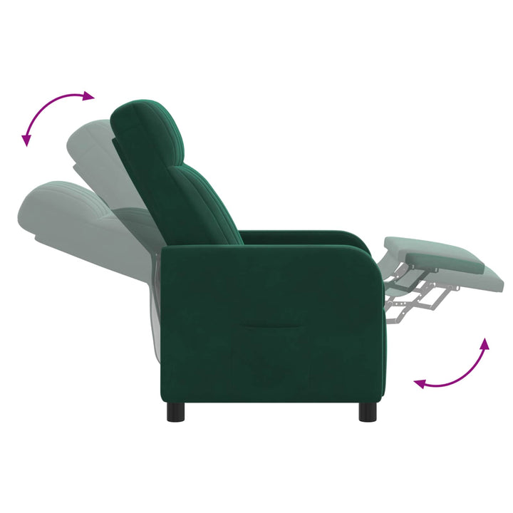Recliner Mørkegrøn Velour (V)