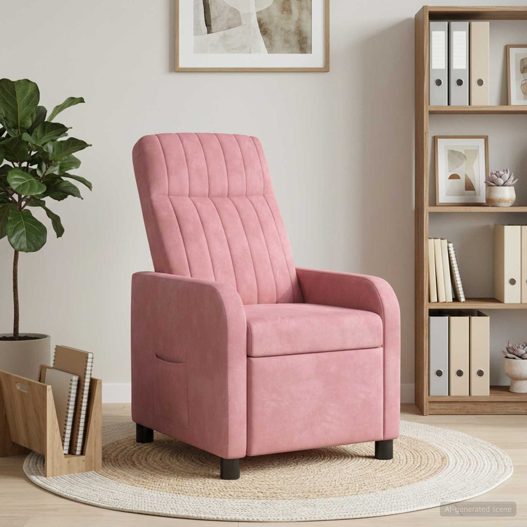 Recliner Lyserød Velour (V)
