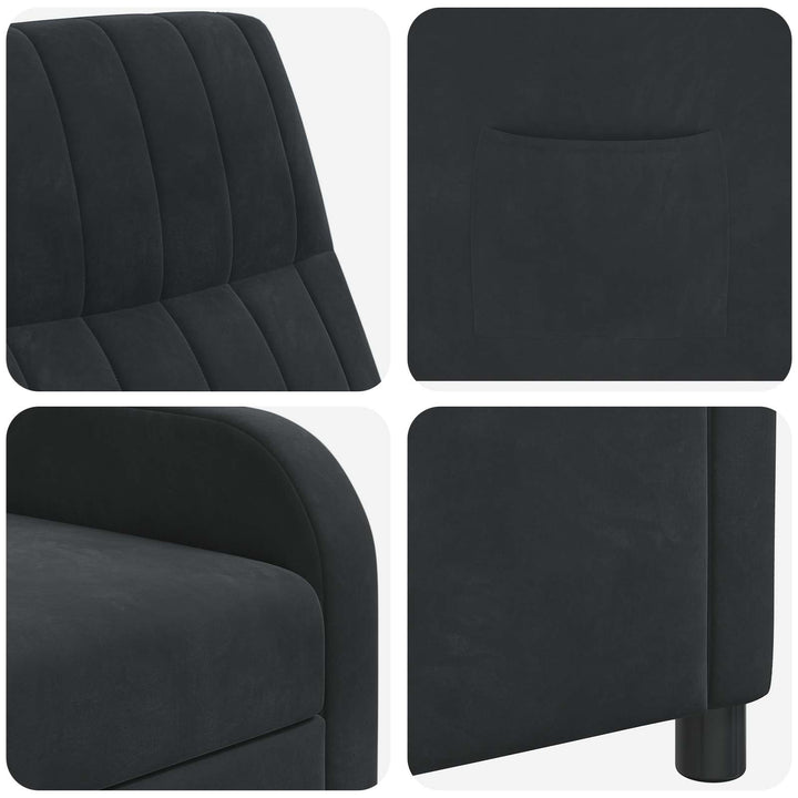 Recliner Sort Velour (V)