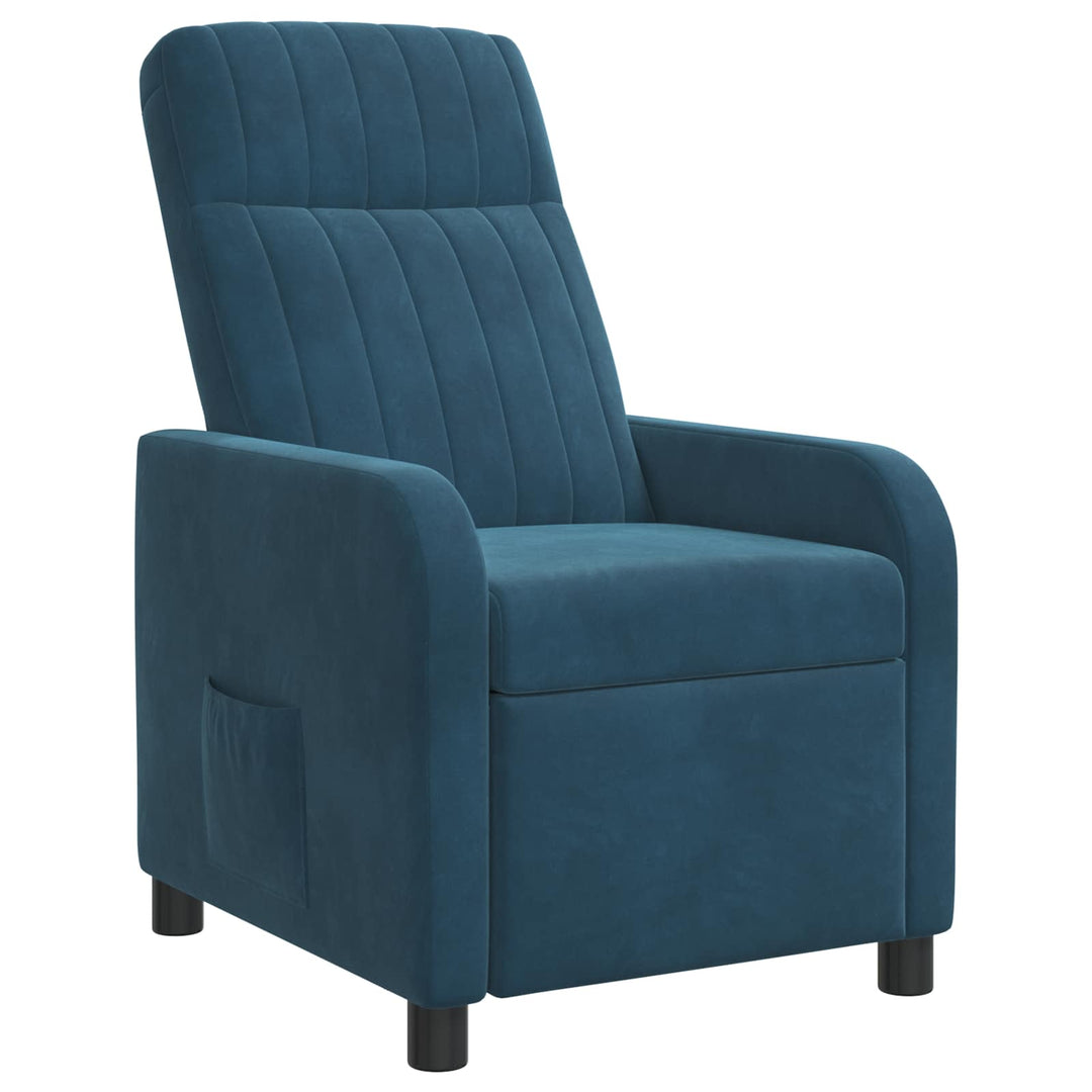 Recliner Blå Velour (V)