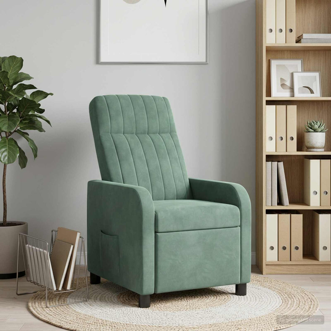 Recliner Havgrøn Velour (V)