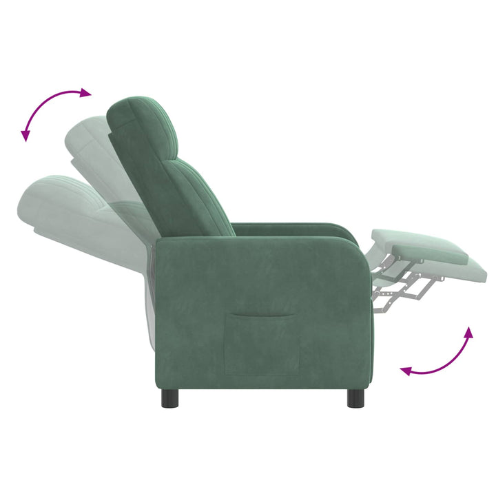 Recliner Havgrøn Velour (V)