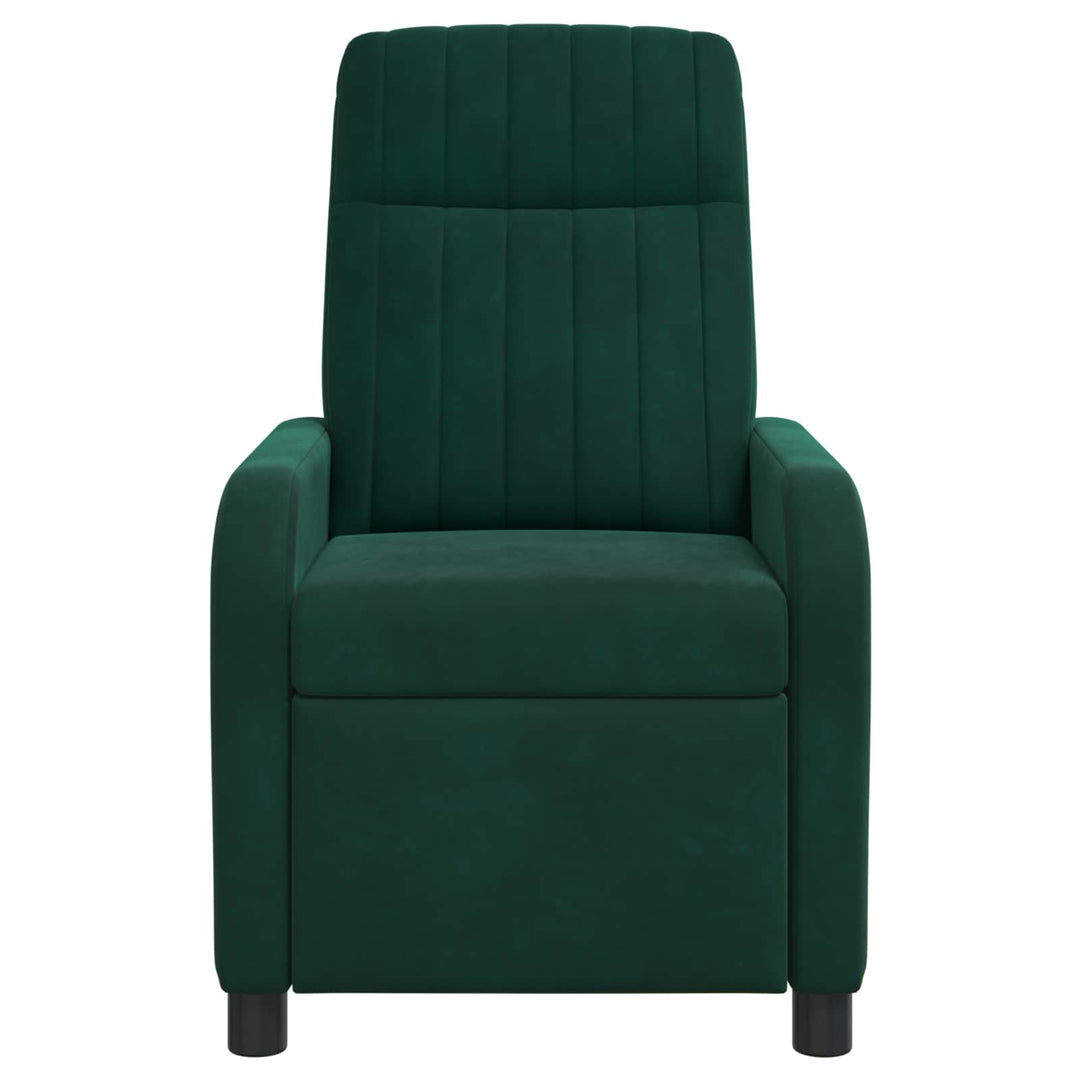 Massage Lænestol Mørkegrøn Velour (V)